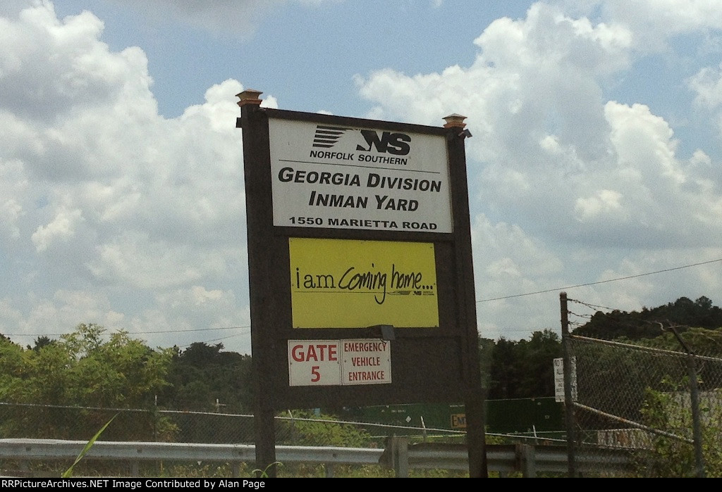 NS Inman yard sign at Marietta Road